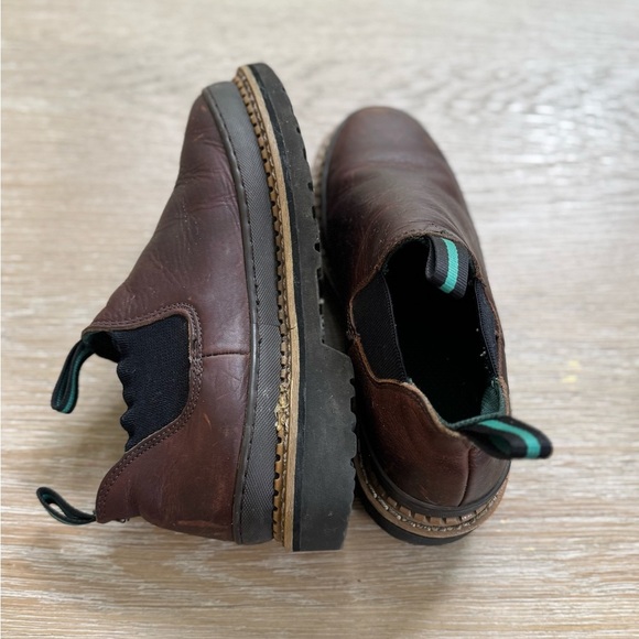 Georgia Giant Women's Soggy Brown leather slip on ankle Boots Booties Size 8 - Picture 3 of 8